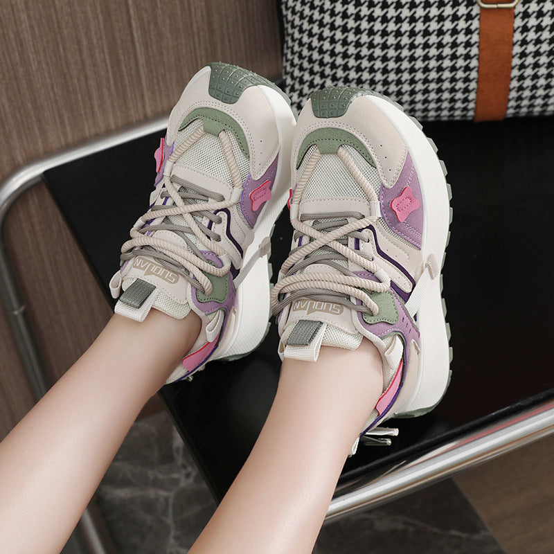 Damen modische Sneakers mit innovativem Design und atmungsaktivem Obermaterial EB