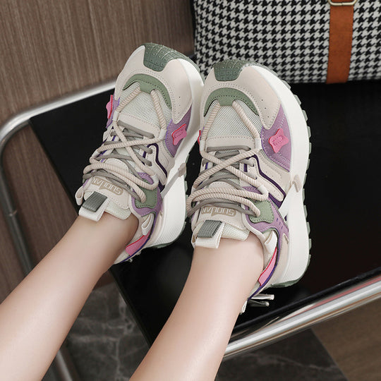 Damen modische Sneakers mit innovativem Design und atmungsaktivem Obermaterial EB