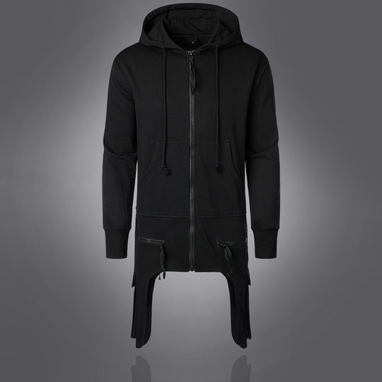 Damen Urbaner Kapuzenmantel mit asymmetrischem Schnitt und praktischen Taschen EB