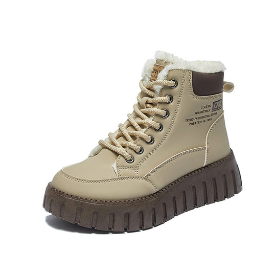 Damen Winterstiefel mit flauschigem Innenfutter und rutschfester Sohle EB