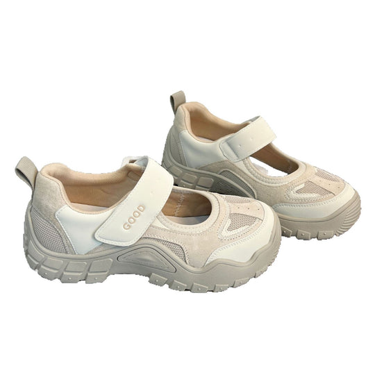 Damen Bequeme und stützende Sneakers mit Klettverschluss EB