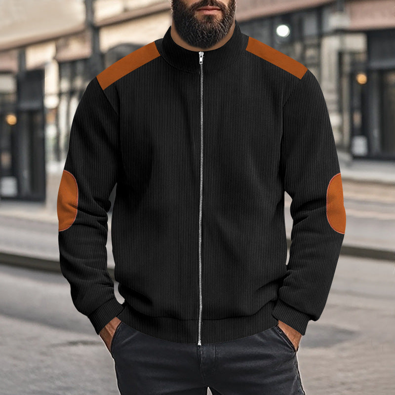 Herren Sportliche Jacke mit Reißverschluss und modischen Akzenten EB