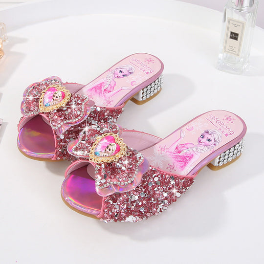 Damen Glitzernde Hausschuhe EB