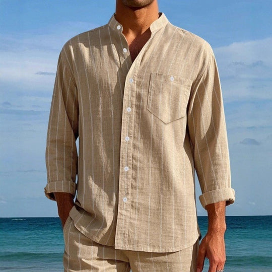 Herren Hemd mit modernem Streifenmuster EB