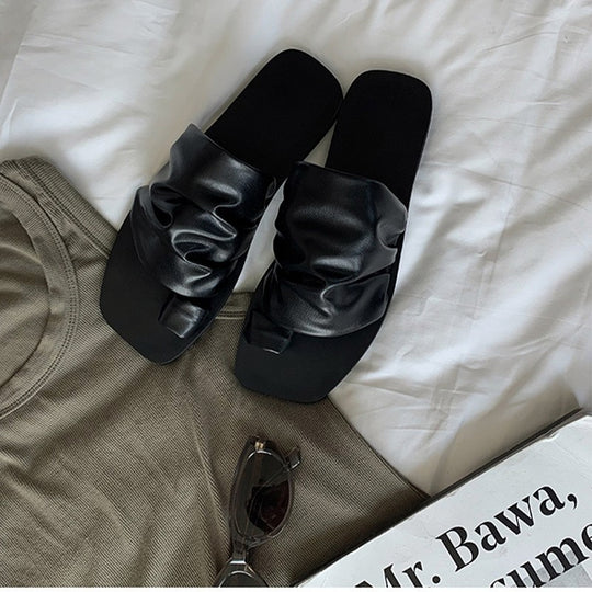 Damen Slipper mit strukturiertem Obermaterial und bequemer Fußbettgestaltung EB