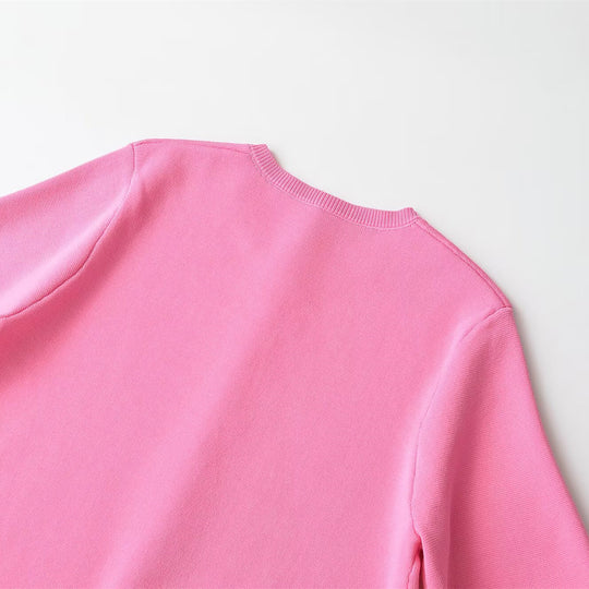 Damen nan Feinstrick-Cardigan mit kurzen Ärmeln und Zierknopfleiste EB