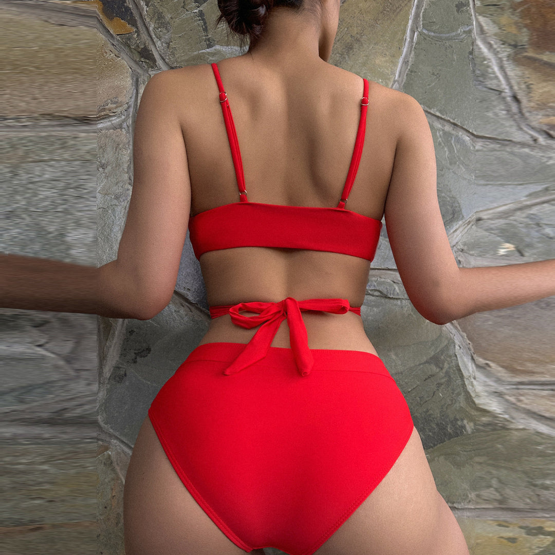 Damen Triangel-Bikini mit modischen Akzenten EB