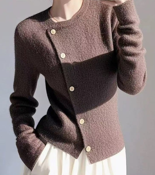 Damen Schickes Blazer-Kleid mit goldenen Knöpfen EB