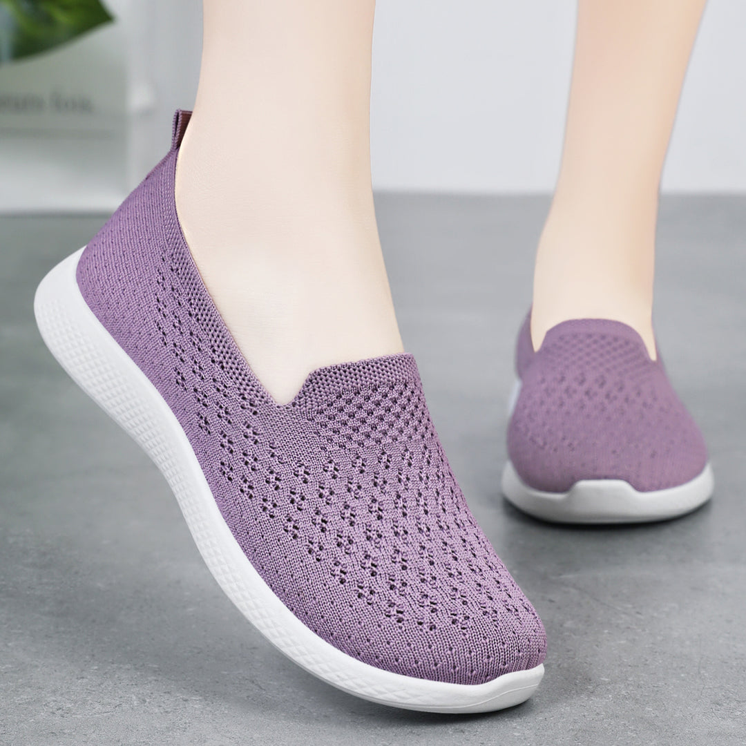 Damen Atmungsaktive Slip-On Schuhe mit flexibler Sohle EB
