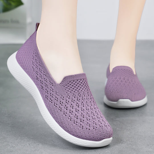 Damen Atmungsaktive Slip-On Schuhe mit flexibler Sohle EB
