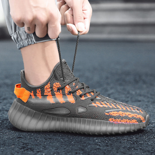 Damen Sportliche Sneakers mit atmungsaktivem Obermaterial und rutschfester Laufsohle EB