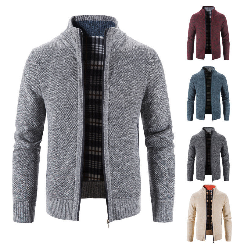 Herren Strickjacke mit innovativem wärmeisolierendem Innenfutter EB