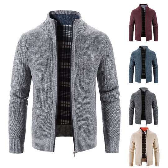 Herren Strickjacke mit innovativem wärmeisolierendem Innenfutter EB