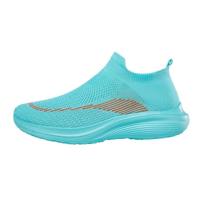 Damen Sportliche Sockensneaker mit atmungsaktivem Obermaterial und rutschfester Sohle EB