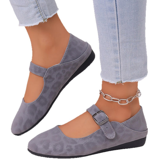 Damen Ballerinas mit verstellbarem Riemen und elegantem Design EB