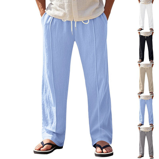 Herren Freizeithose mit elastischem Bund und seitlichen Taschen EB