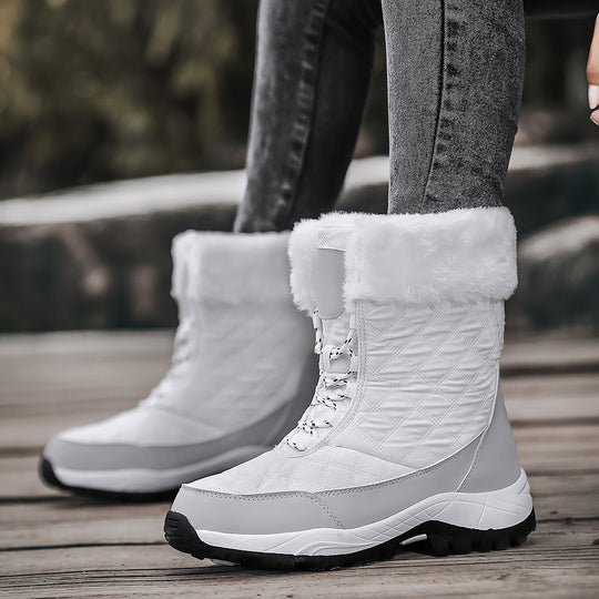 Damen Winterstiefel mit warmem Futter und rutschfester Sohle EB
