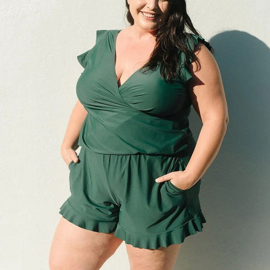 Damen Freizeit Overall mit floralem Design EB