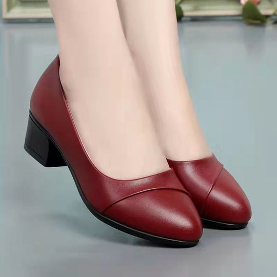 Damen Elegante Pumps mit komfortablem Blockabsatz und modischen Details EB