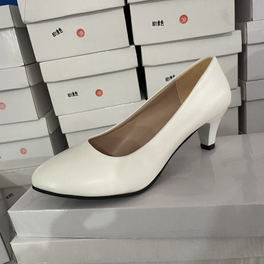 Damen elegante Lackleder-Pumps mit komfortablem Blockabsatz EB