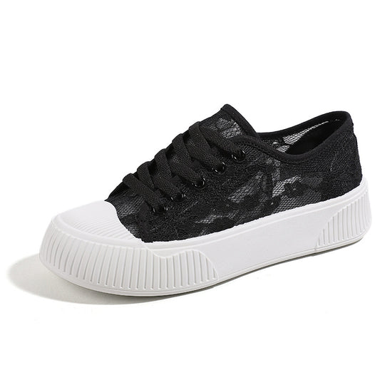 Damen Sneaker mit eleganter Spitzenoberfläche und rutschfester Sohle EB