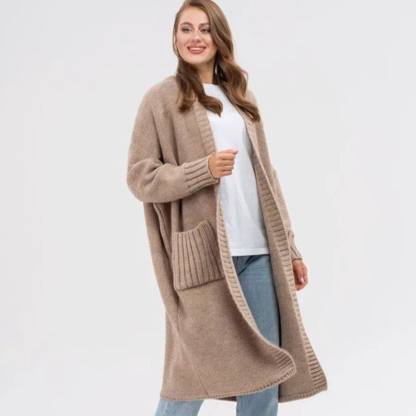 Damen Oversized Strickmantel EB