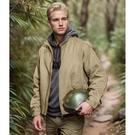 Herren vielseitige Bomberjacke mit praktischen Taschen EB