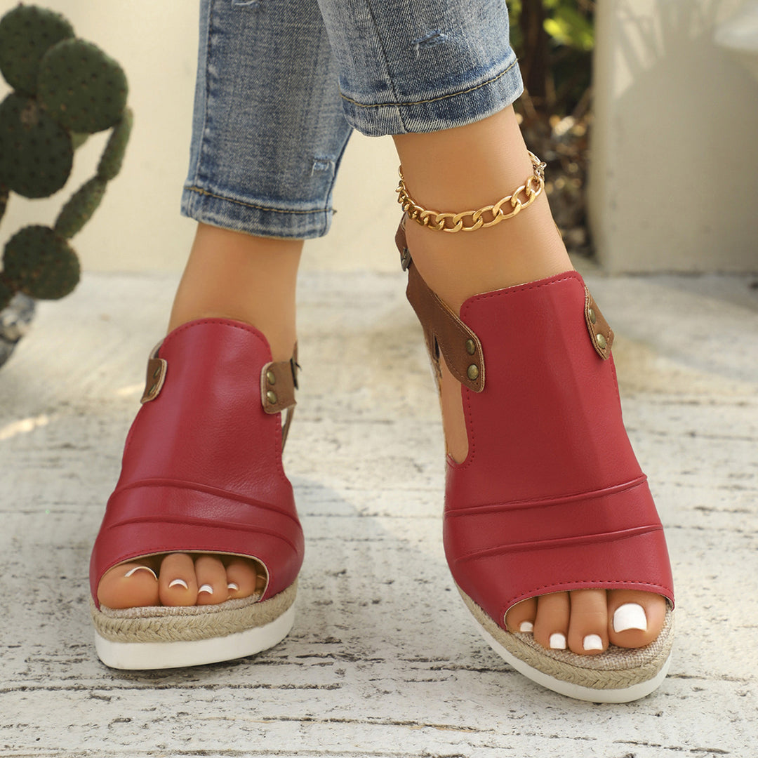 Damen Raffinierte Sandalen im Espadrille-Stil EB