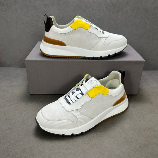 Damen Sportliche Sneakers mit atmungsaktiver Netzstruktur und dämpfender Laufsohle EB