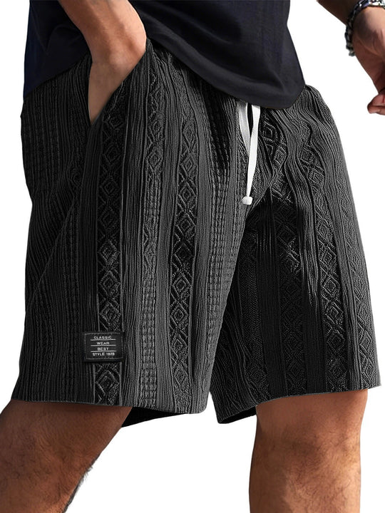 Herren Stilvolle Freizeithosen im lässigen Strickdesign EB
