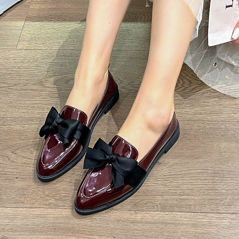 Damen elegante Slipper mit dekorativem Schleifen-Detail EB