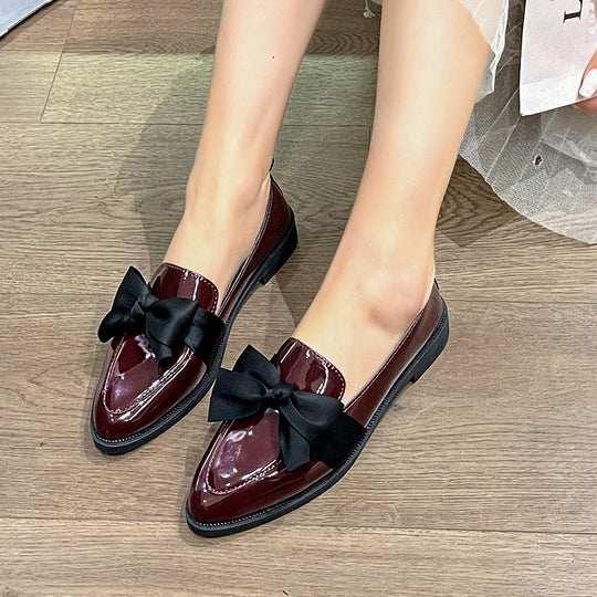 Damen elegante Slipper mit dekorativem Schleifen-Detail EB
