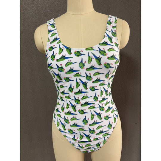 Damen Einteiler Badeanzug mit floralem Design und rutschfestem Schnitt EB