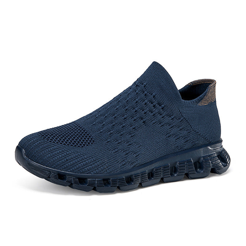 Damen Bequeme Slip-On Sneakers mit atmungsaktivem Obermaterial und dämpfender Sohle EB