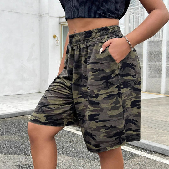 Damen Freizeithosen im modernen Camouflage-Design EB