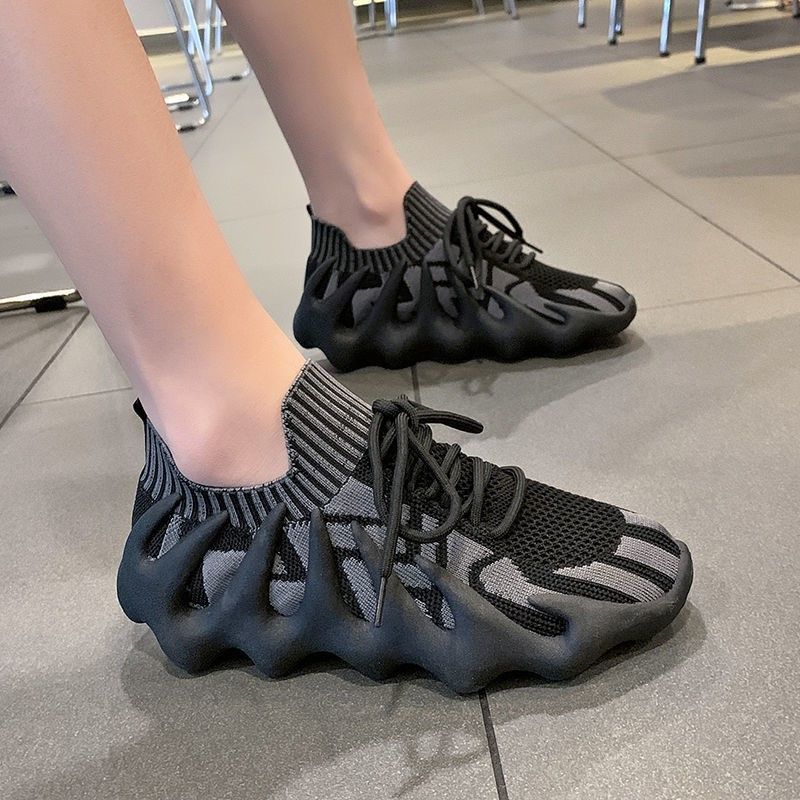 Damen Modische Sneaker mit innovativem Stretch-Obermaterial und rutschfester Sohle EB