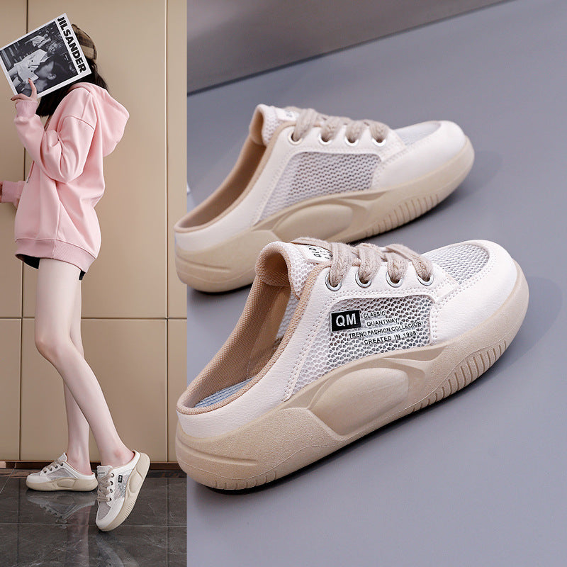 Damen Bequeme Sneaker mit atmungsaktivem Mesh und flexiblem Fussbett EB