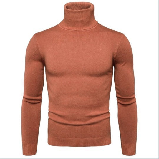 Herren eleganter Rollkragenpullover aus feiner Merinowolle EB