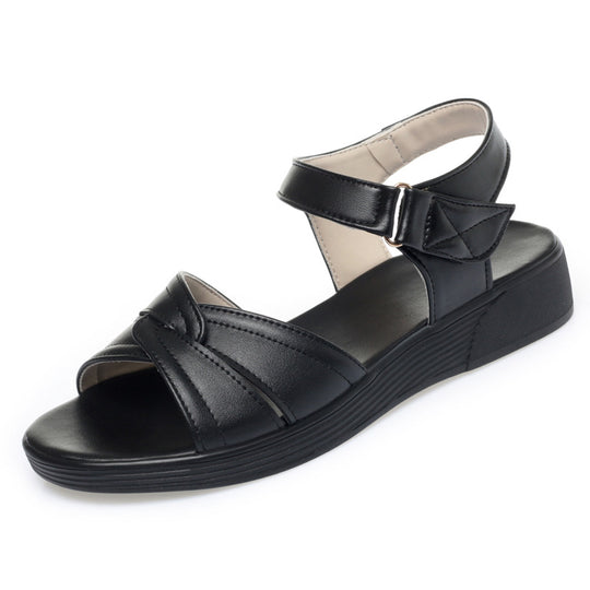 Damen Komfortable Sandalen mit elegantem Riemendesign und stabilem Blockabsatz EB