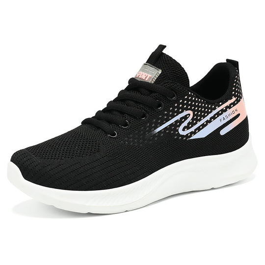 Damen Sportliche Sneakers mit atmungsaktivem Mesh-Obermaterial und dämpfender Sohle EB 1771821047