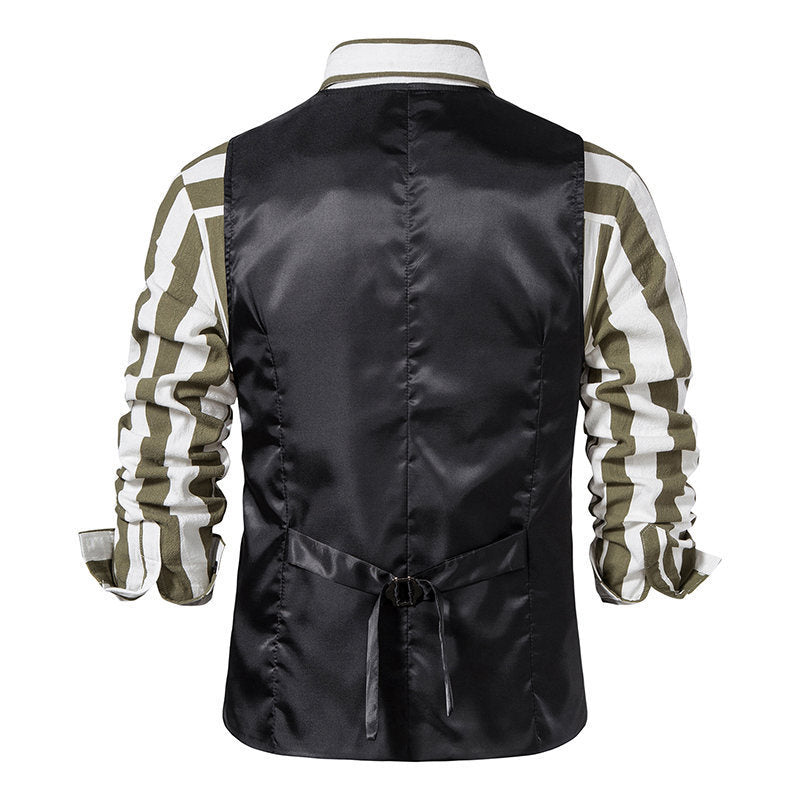 Herren elegante Anzugsweste mit modernem Schnitt und praktischen Taschen EB
