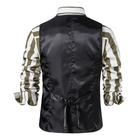 Herren elegante Anzugsweste mit modernem Schnitt und praktischen Taschen EB