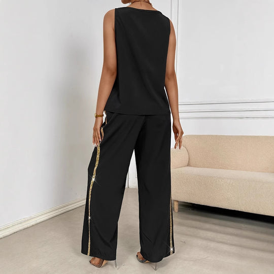 Damen elegantes und farbenfrohes Jumpsuit Set EB