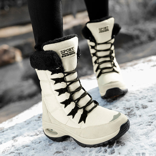 Damen winterliche Schneestiefel mit isolierendem Futter und rutschfester Sohle EB