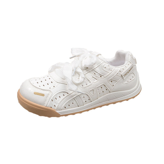 Damen Bequeme Freizeitsneaker mit atmungsaktiver Oberflächenstruktur und flexibler Sohle EB