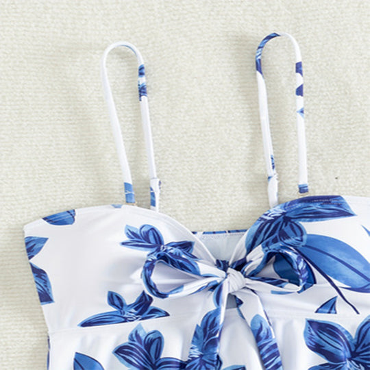 Damen modisches Tankini-Set mit floralem Design EB