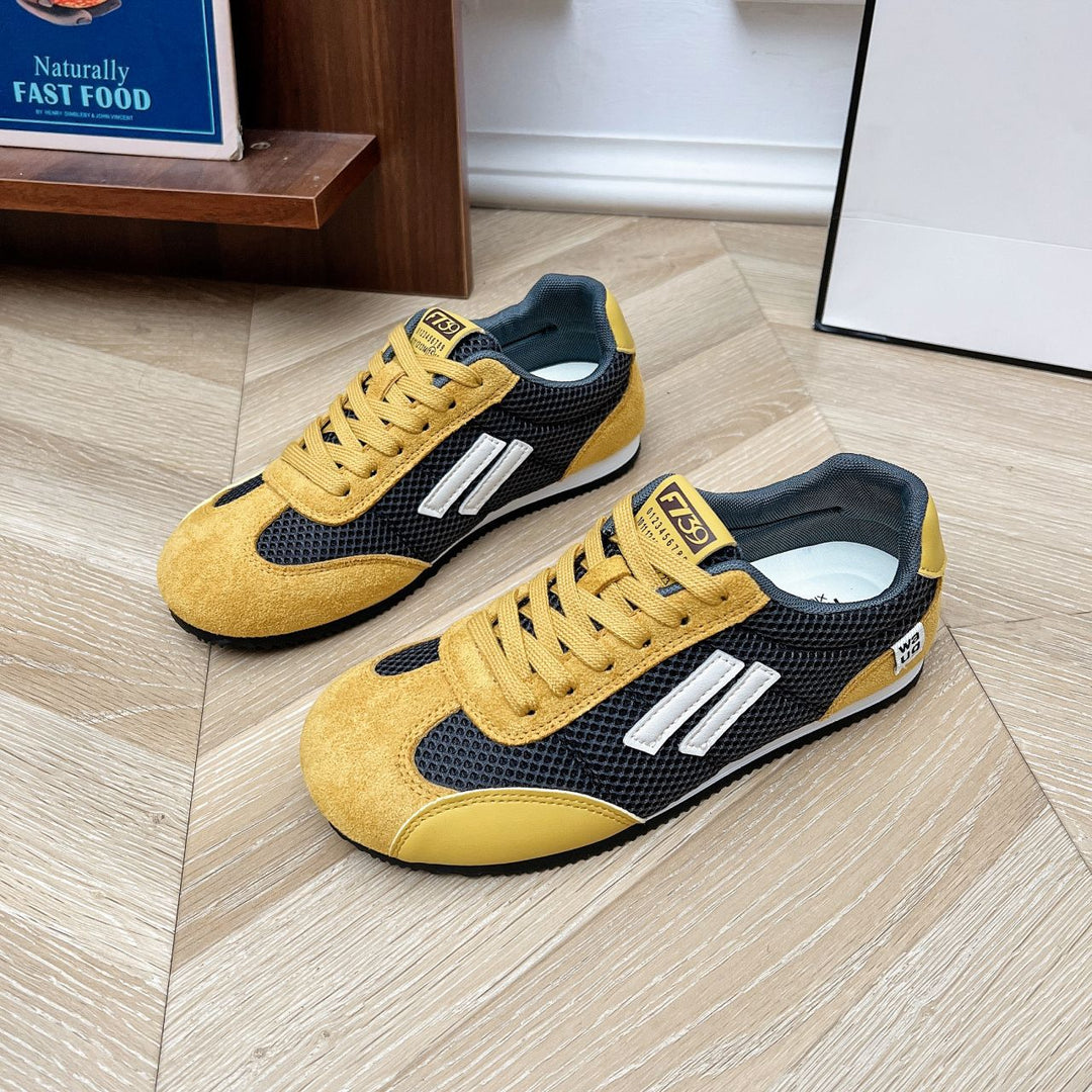 Damen Freizeit Sneakers mit atmungsaktiver Oberflächenstruktur und robustem Laufsohlenprofil EB