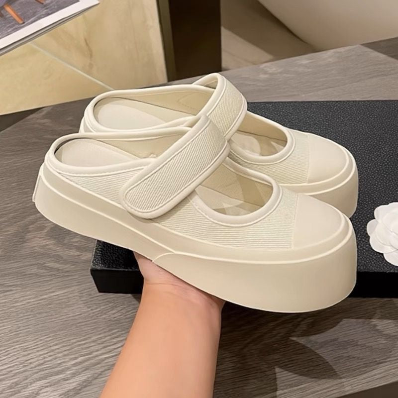 Damen Komfortable Slip-On Sneakers mit elastischem Riemen EB