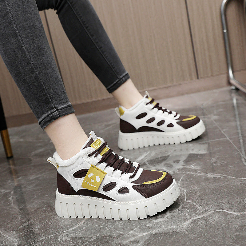 Damen High-Top Sneaker mit bequemer Fütterung und sportlichem Design EB