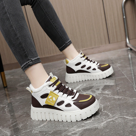 Damen High-Top Sneaker mit bequemer Fütterung und sportlichem Design EB